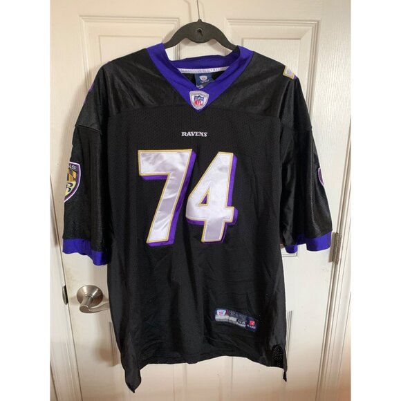 Reebok Baltimore Ravens Michael Oher #74 Black NFL Jersey Size XLarge 54